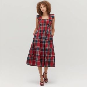 Hill House Ellie Nap Dress Red Tartan
